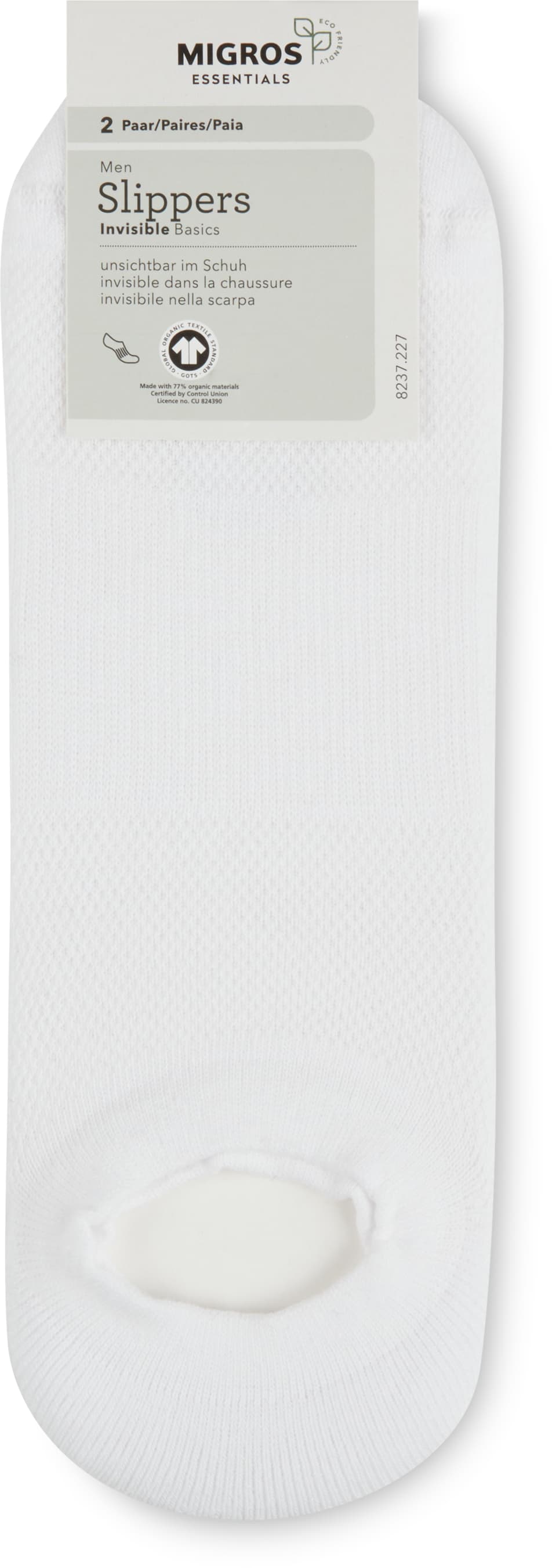 BIO Herren Slippers Invisible